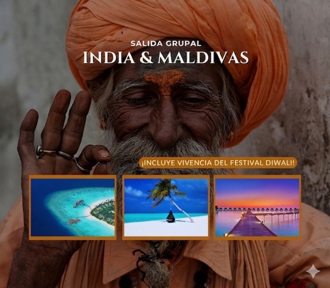 INDIA FESTIVAL DIWALI & MALDIVAS - SALIDA GRUPAL -  31 OCTUBRE 2026